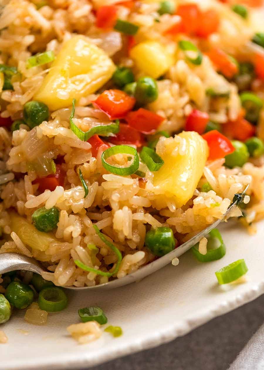 Tiki-Style Pineapple Fried Rice with Cashews