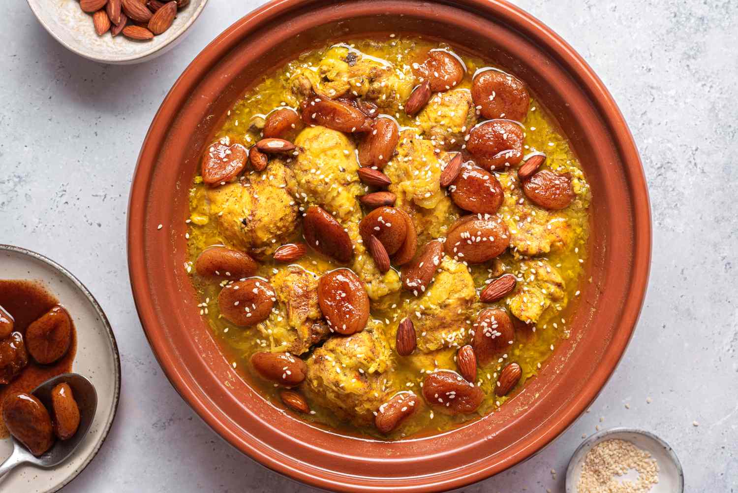 Slow-Cooked Moroccan Kid Tagine with Apricots
