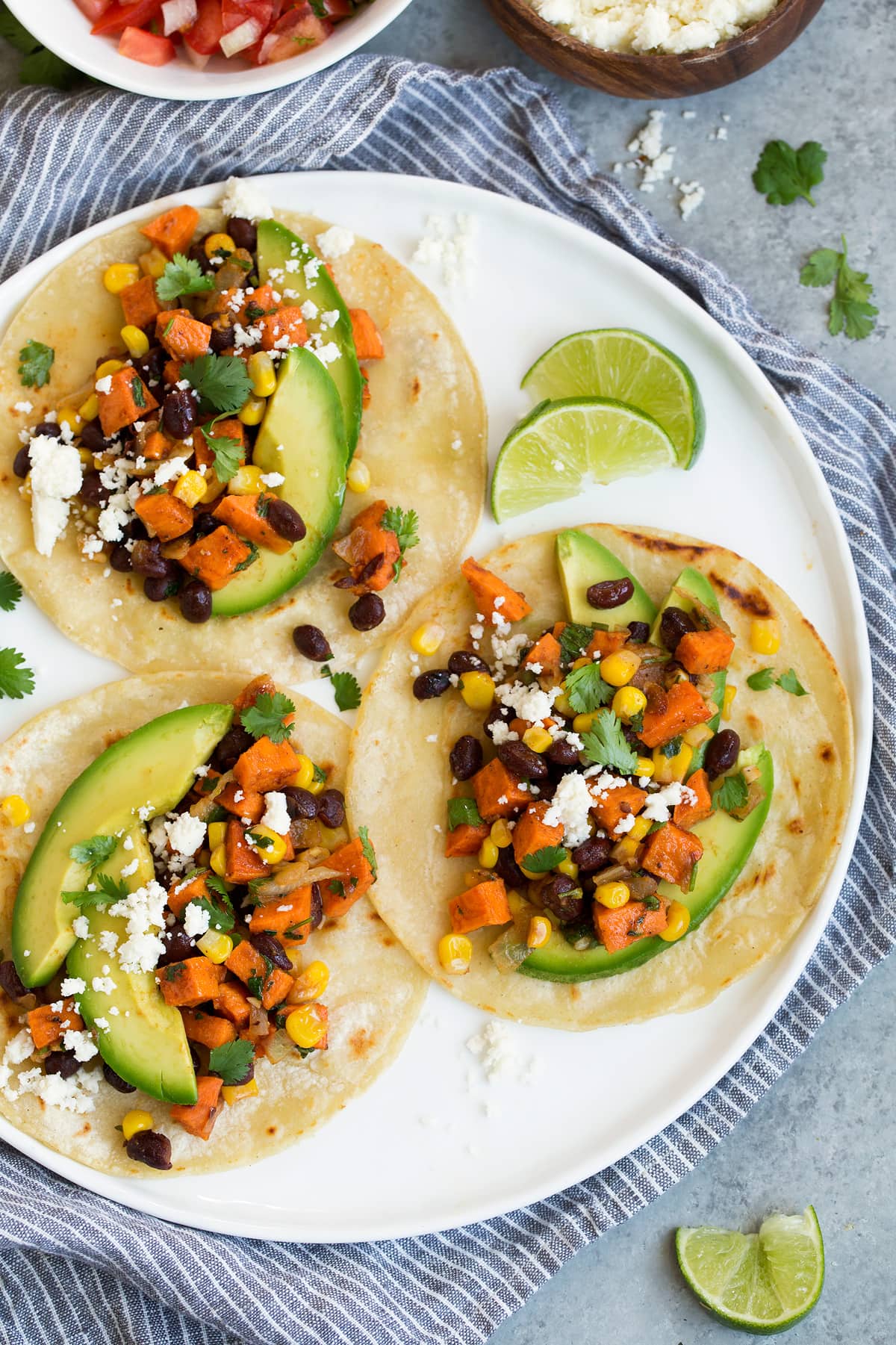 Coconut-Lime Sweet Potato and Black Bean Tacos