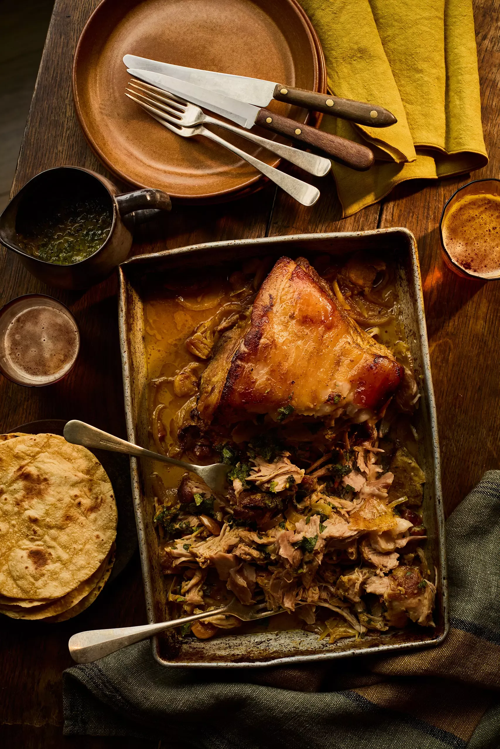 Slow-Roasted Pork Shoulder with Cumin and Orange