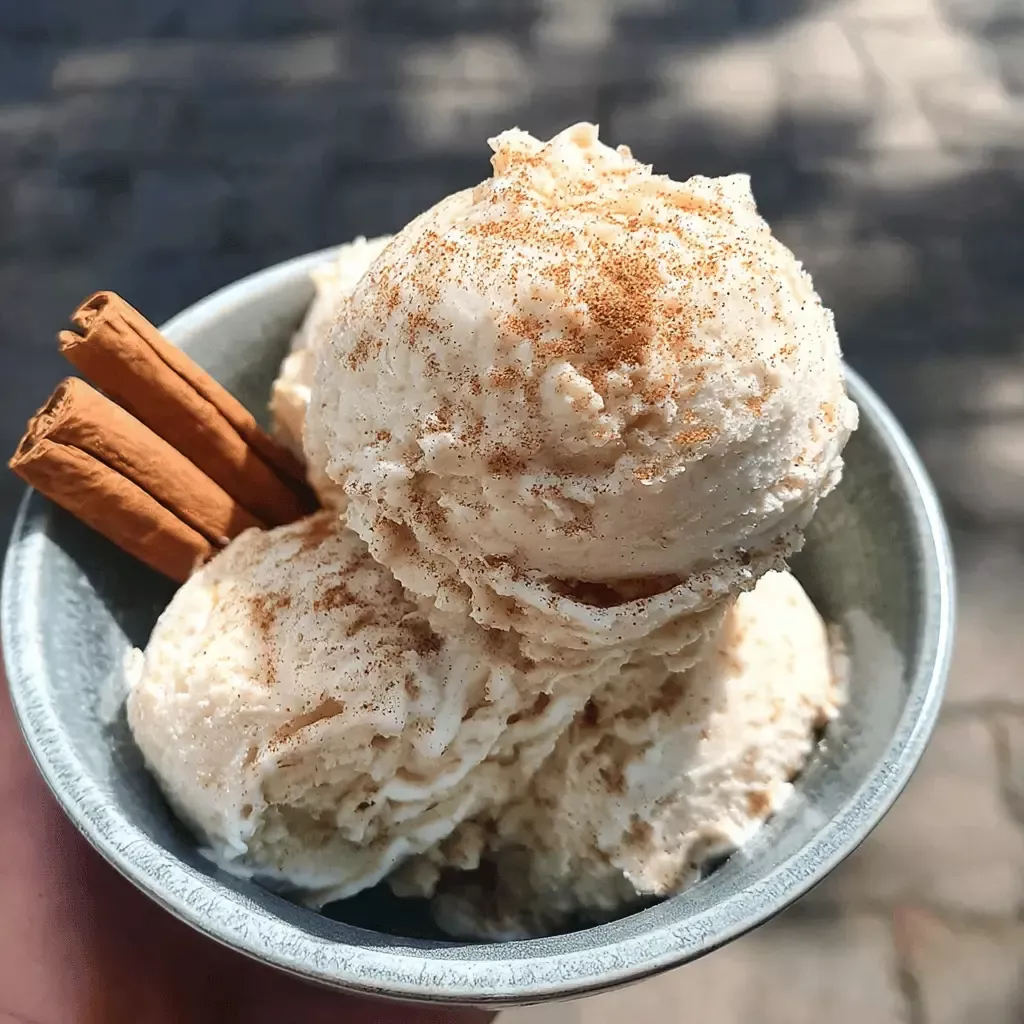 No-Churn Vanilla Cinnamon Swirl Ice Cream