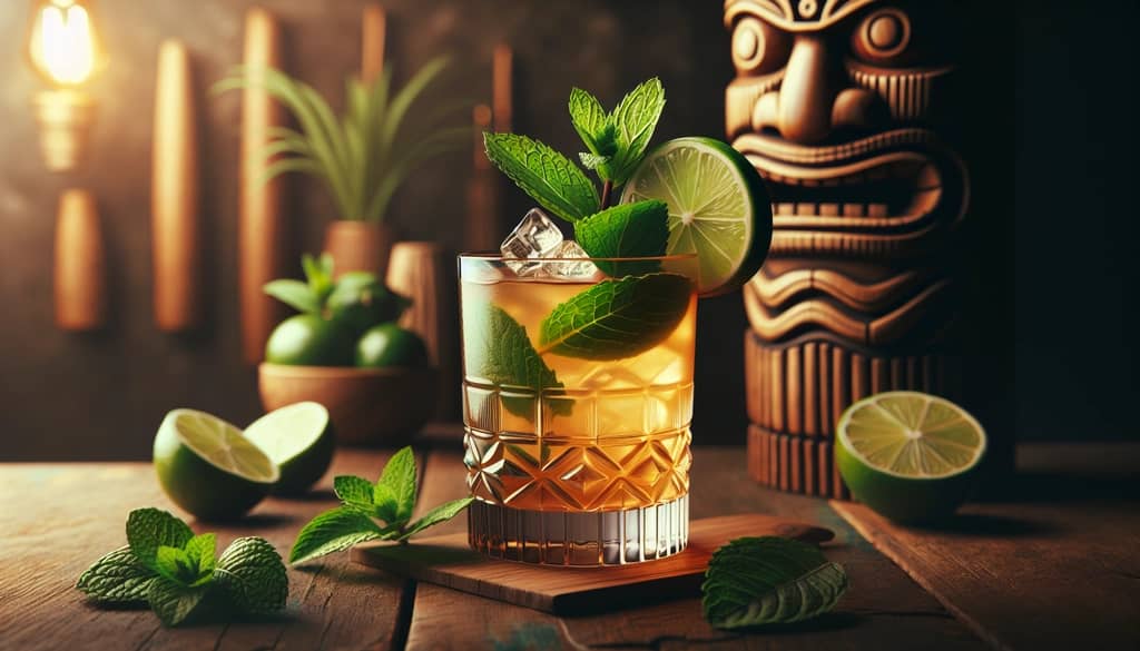 Tropical Tiki Tiki Mai Tai Cocktail