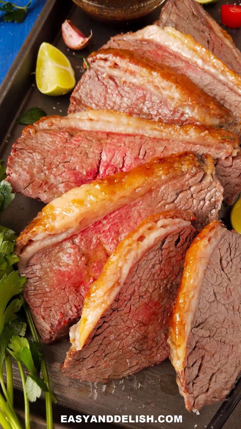 Fire-Roasted Brazilian Picanha with Chimichurri Sauce