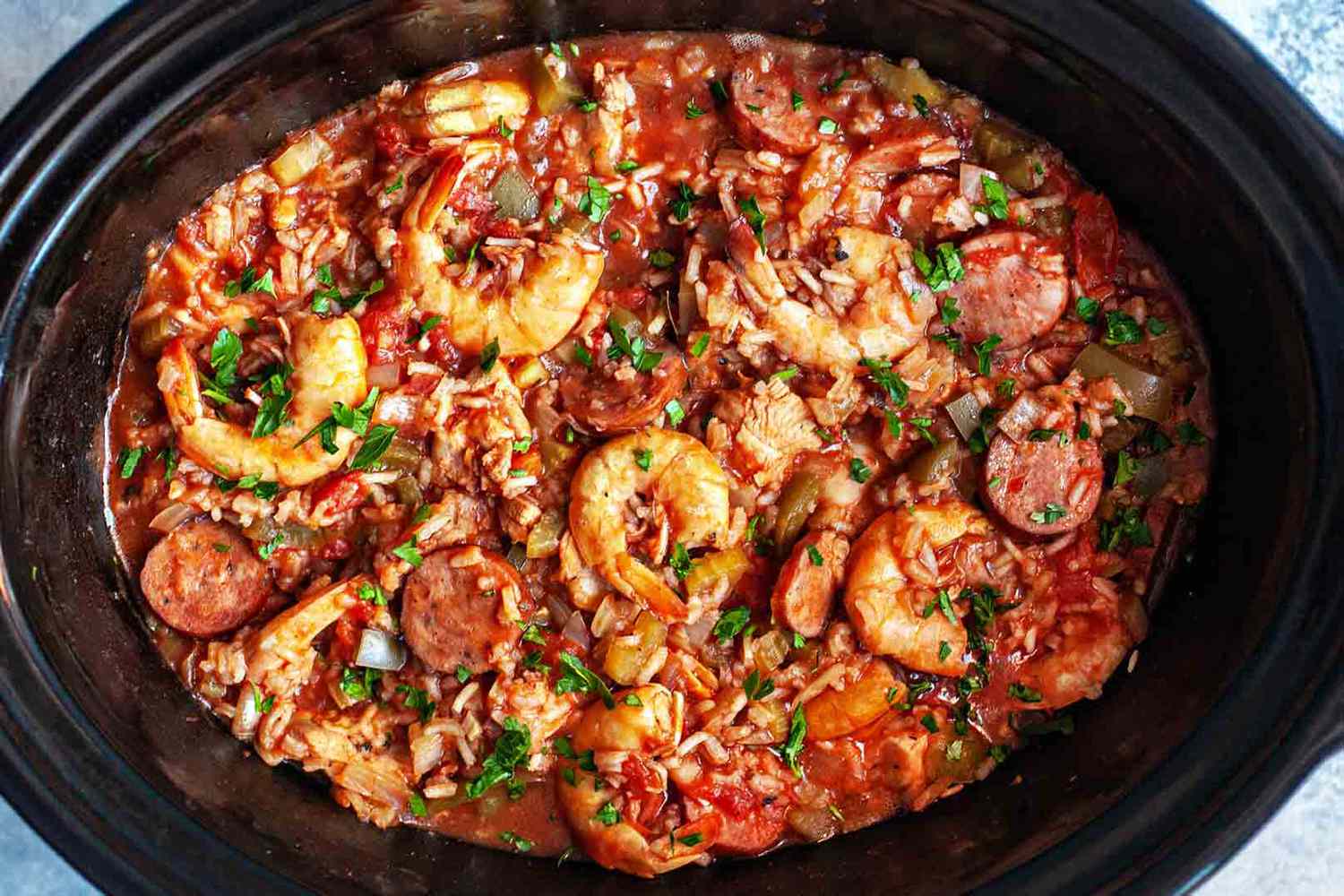 Slow Cooker Louisiana-Style Jambalaya with Andouille Sausage