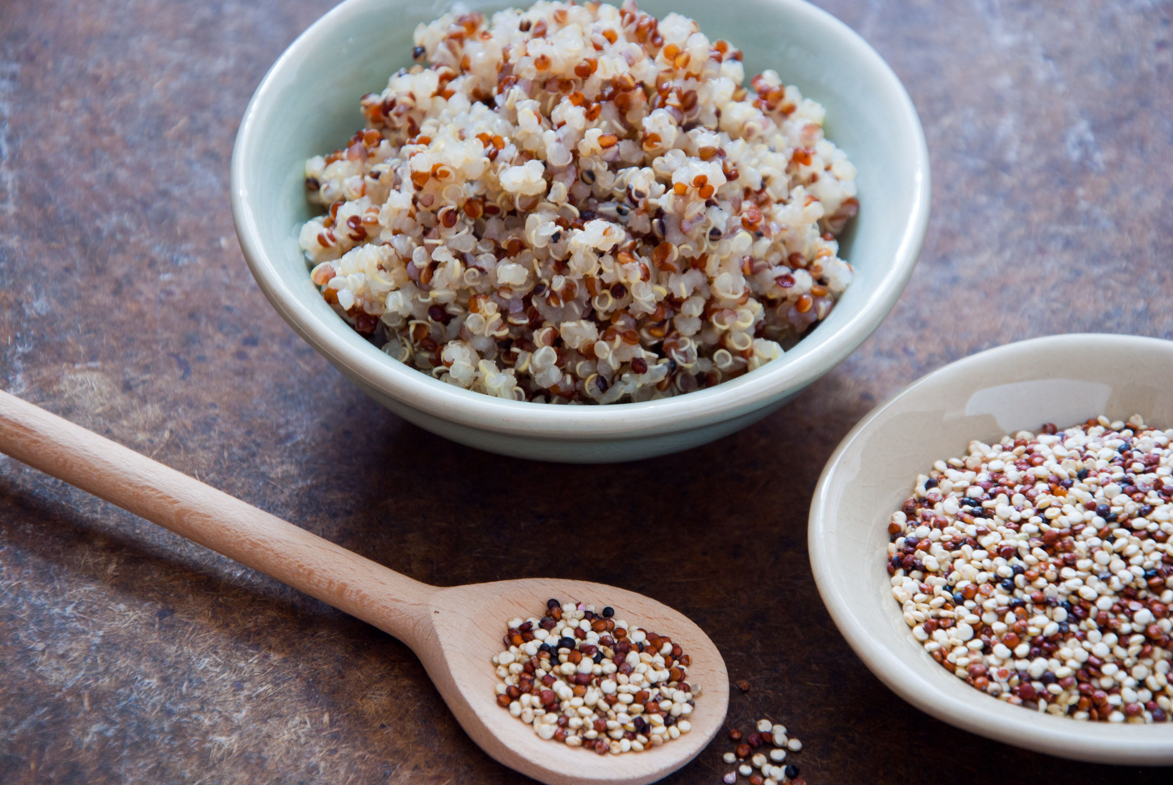 Quinoa and Easter Egg Salad with Avocado Cream