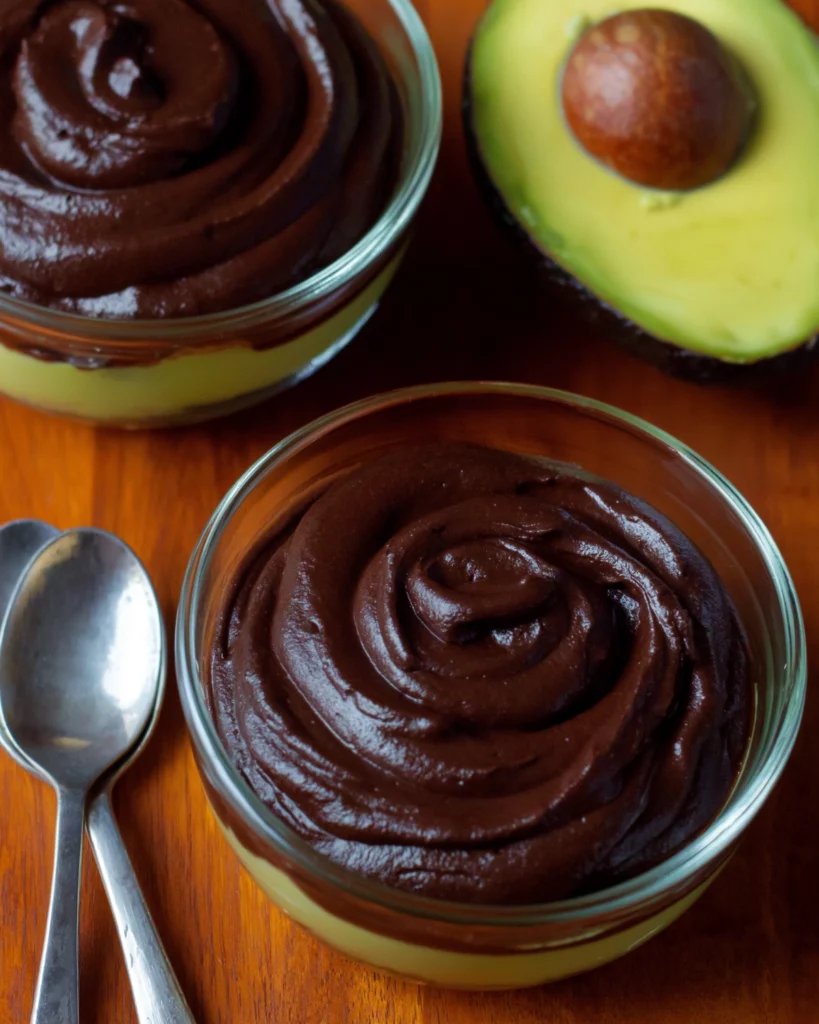 No-Bake Chocolate Avocado Mousse with Stevia