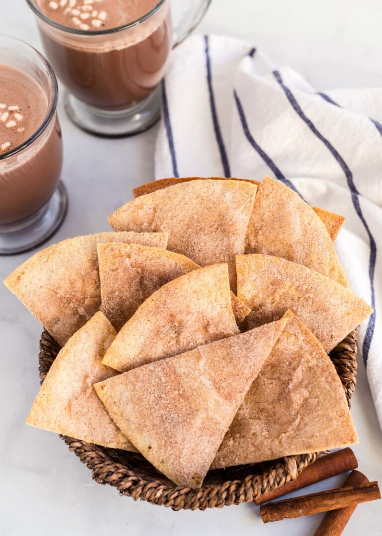 Cinnamon Sugar Buñuelos with Mexican Chocolate Sauce