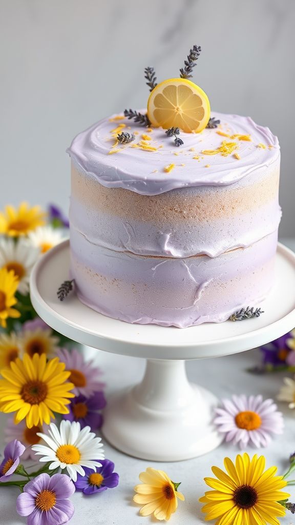 Lemon Lavender Spring Cake