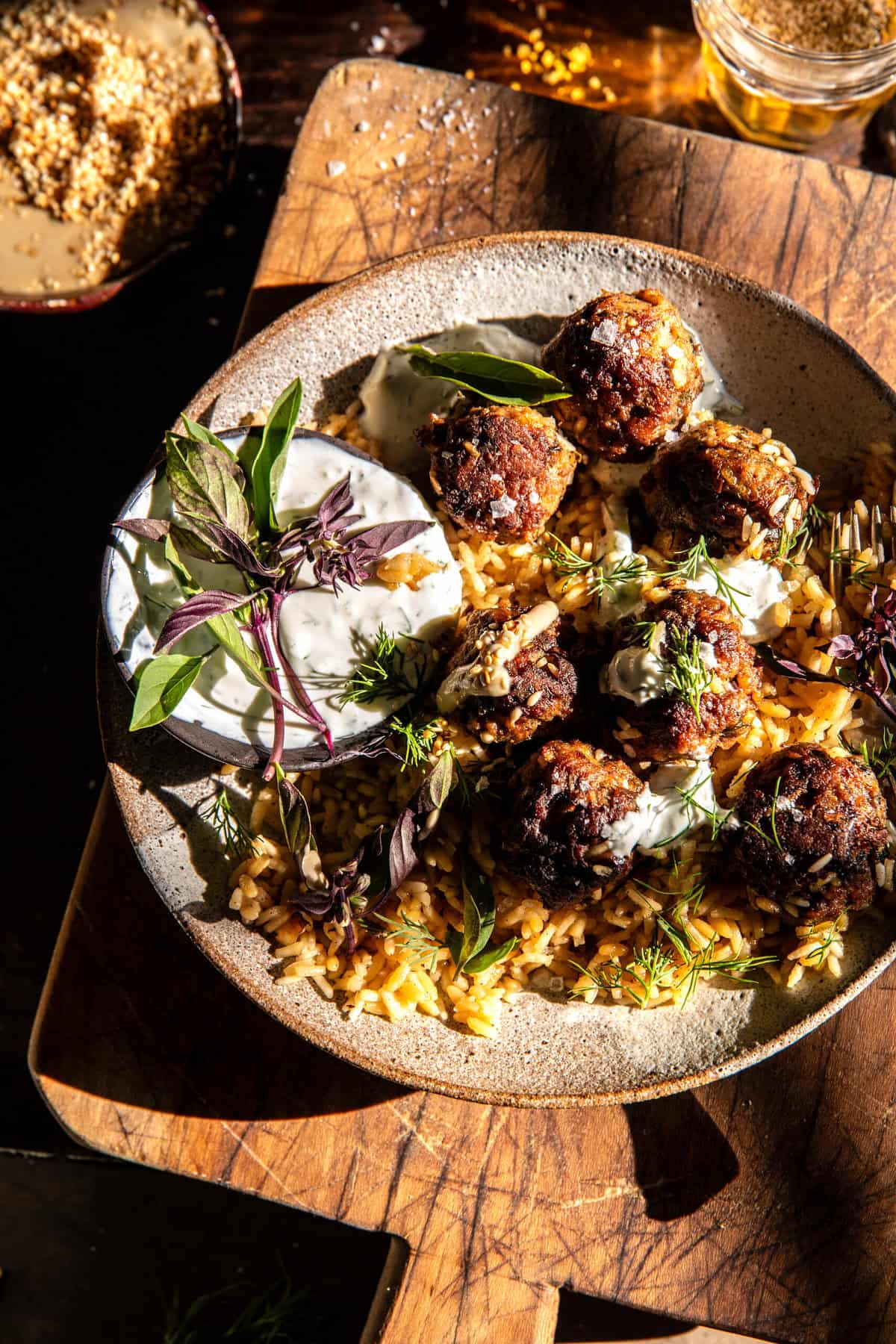 Quick Meals Greek-Style Lamb Meatballs with Tzatziki