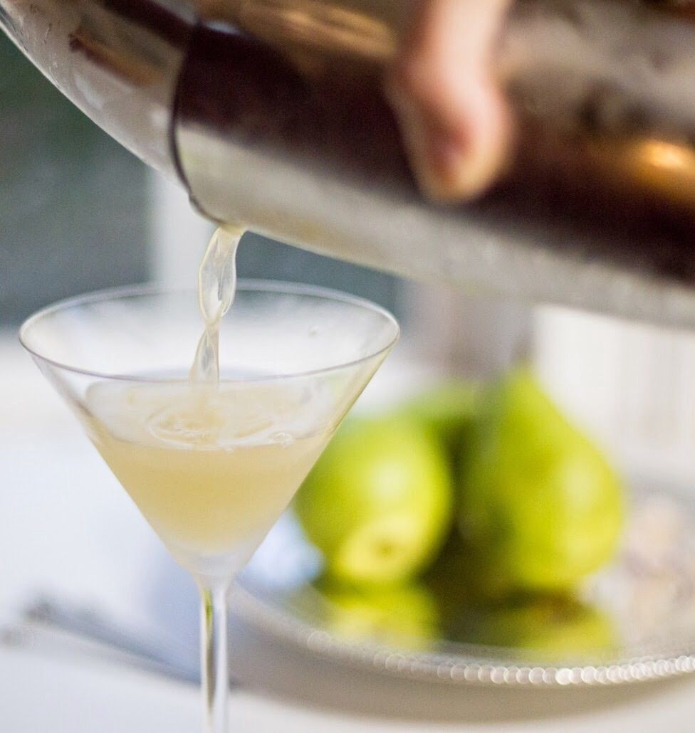 Cardamom-Infused Gin and Pear Martini