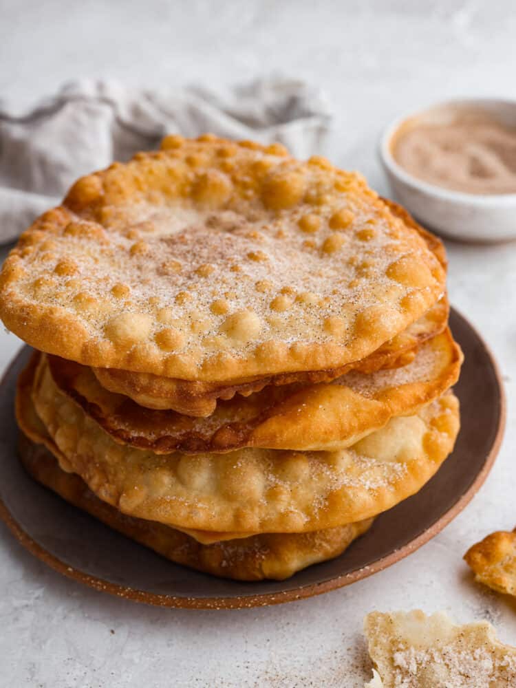 Pan-Fried Mexican Buñuelos with Cinnamon Sugar