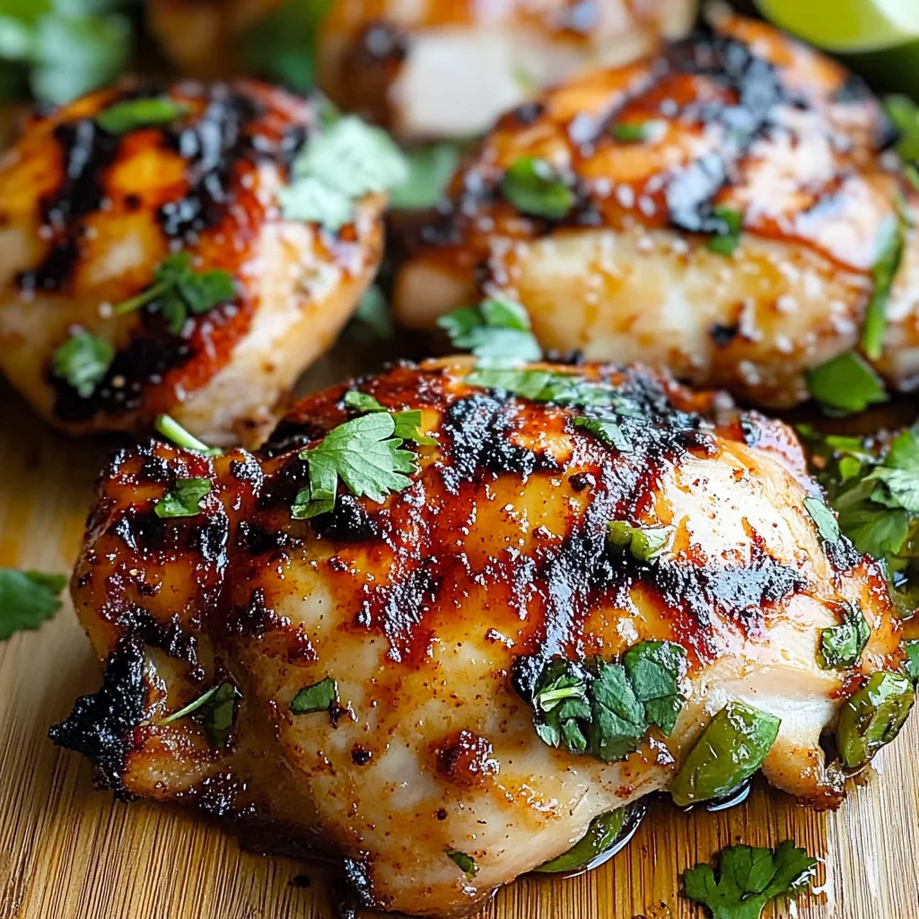 Charred Chili-Lime Grilled Chicken Thighs