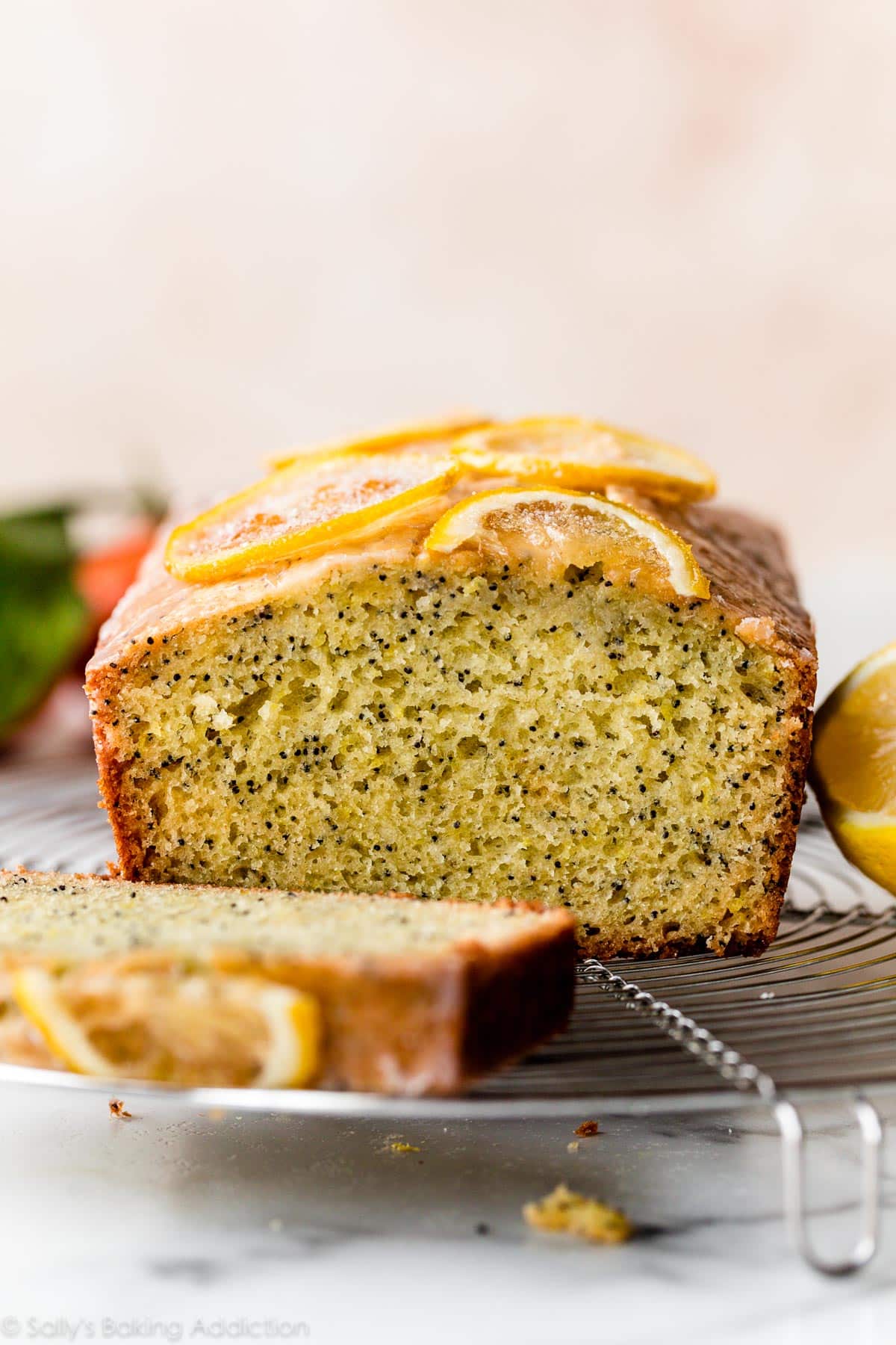 Lemon Lavender Poppy Seed Pound Cake