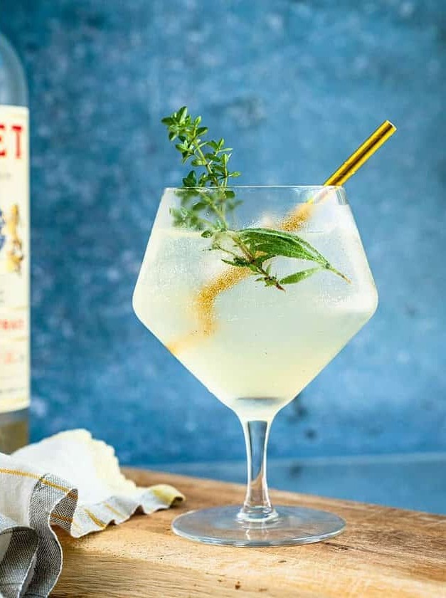 Herbal Gin Martinez with Lillet Blanc