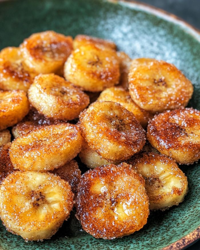 Caramelized Banana Buñuelos with Cinnamon Sugar