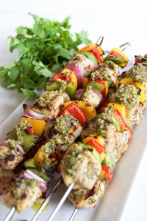 Grilled Brazilian Citrus-Marinated Chicken Skewers