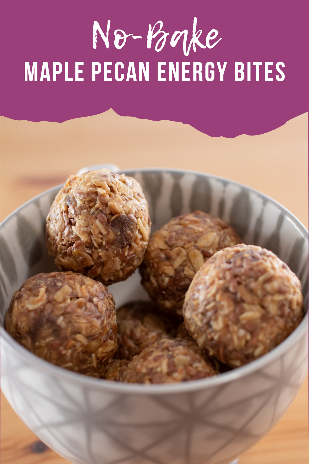 Maple Pecan No-Bake Energy Bites
