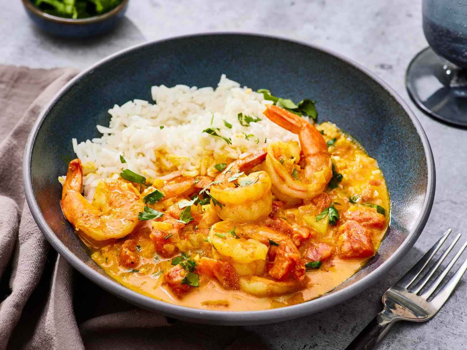 Spiced Coconut and Tiki-Inspired Shrimp Curry