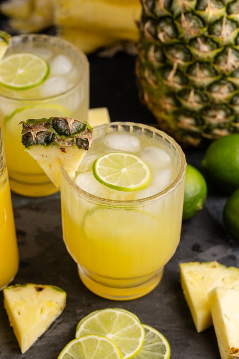 Tiki-Inspired Pineapple and Ginger Rum Cocktail