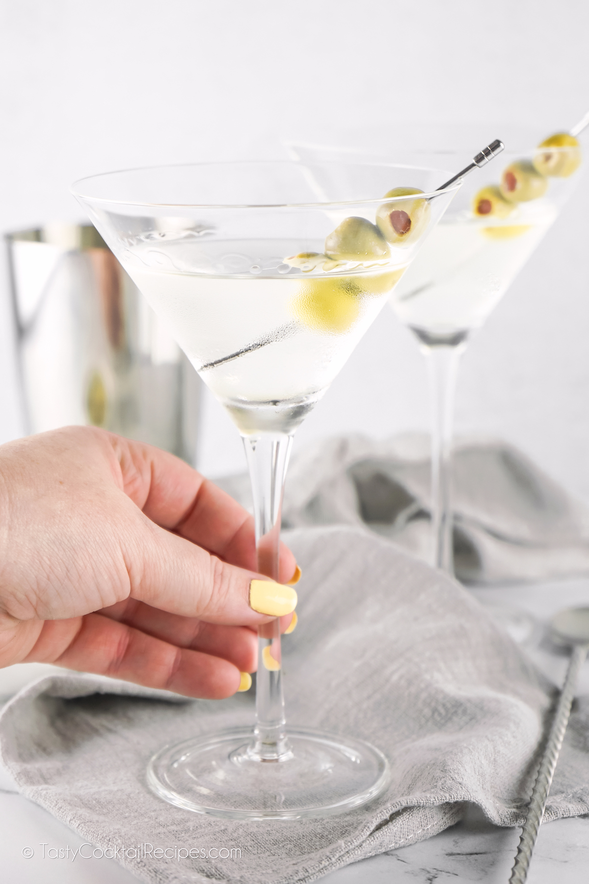 Ginger Basil Gin Martini