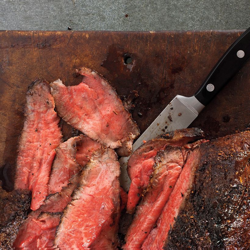 Slow-Smoked Tri Tip with Coffee-Chipotle Rub