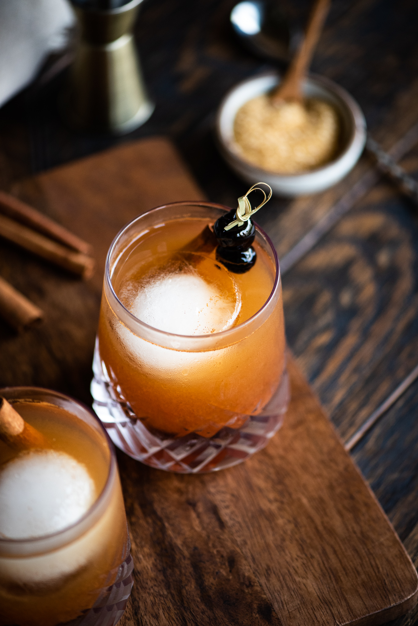 Spiced Ginger-Maple Bourbon Sour