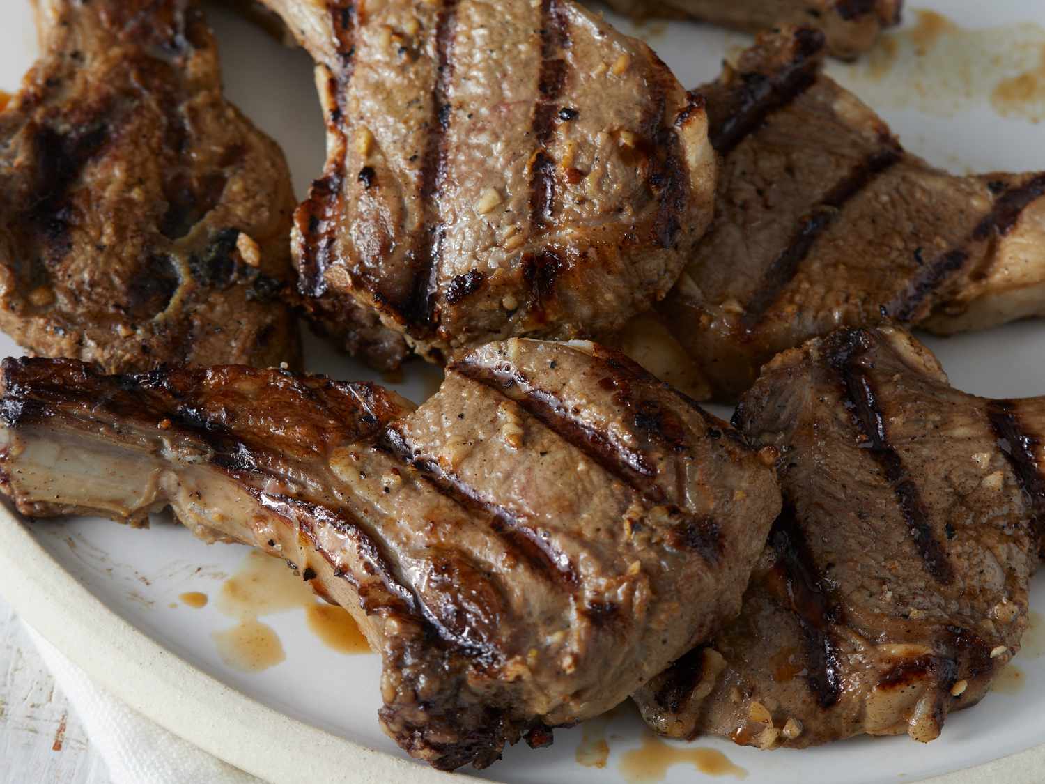 Lemon-Oregano Grilled Lamb Chops with Tzatziki and Warm Pita