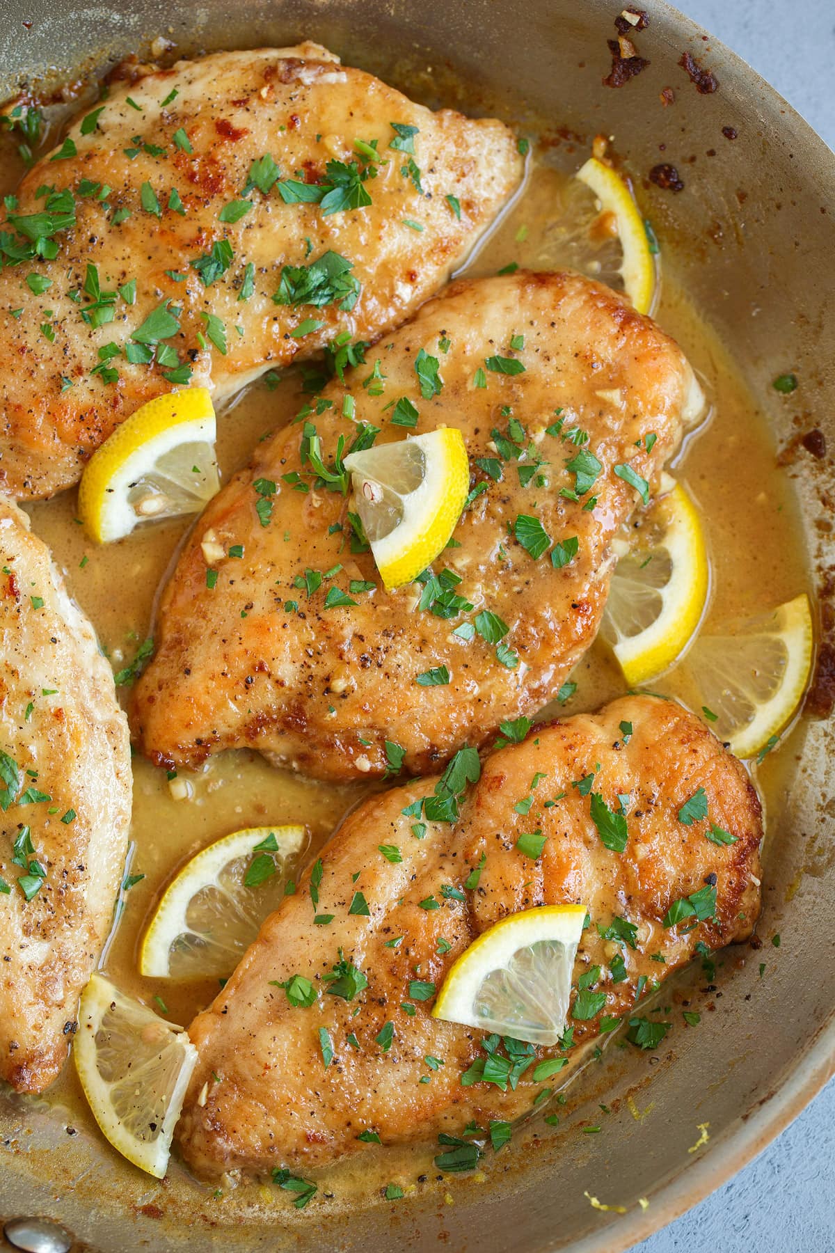 Pan-Seared Chicken Breast with Lemon Thyme Pan Sauce