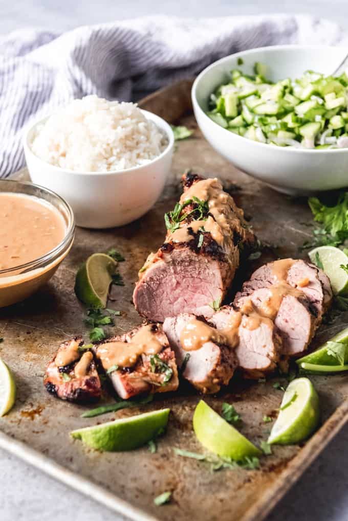 Coconut-Lime Glazed Pork Tenderloin