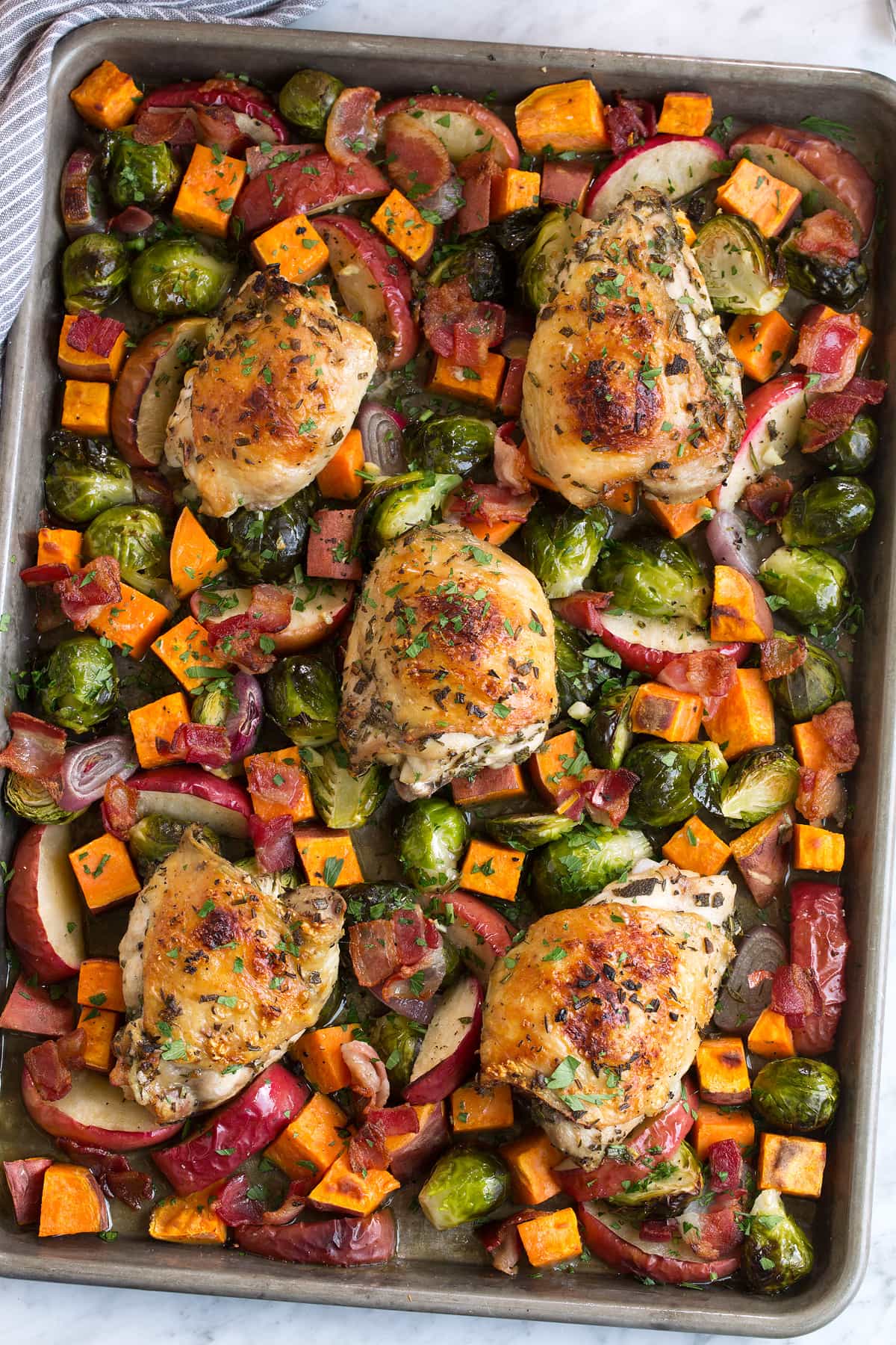 Fallout Shelter-Inspired Smoky Chicken and Mushroom Sheet Pan Dinner
