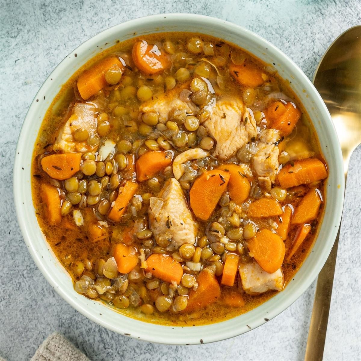 One-Pot Spiced Chicken and Lentil Stew