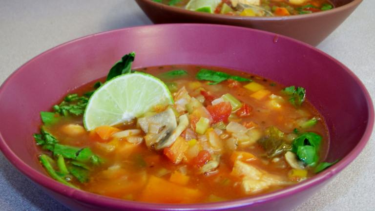 Coconut-Lime Chicken & Vegetable Soup