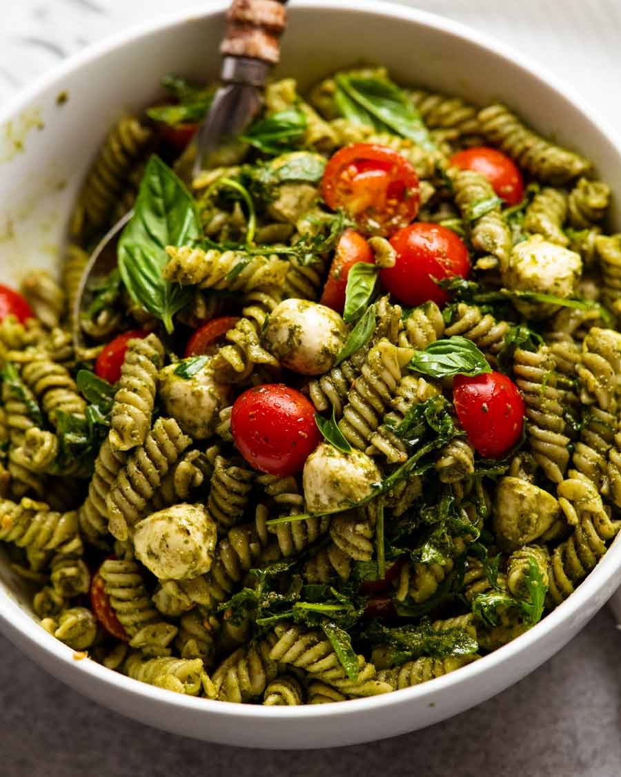 Grilled Vegetable and Pesto Pasta Salad