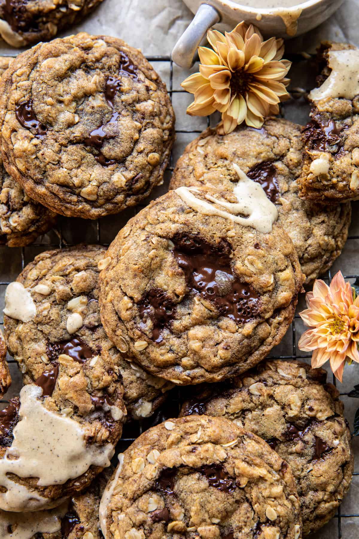 Half-Baked Chocolate and Banana Oatmeal Cookies
