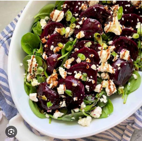 Wellington Beetroot and Macadamia Nut Salad with Finger Lime Dressing