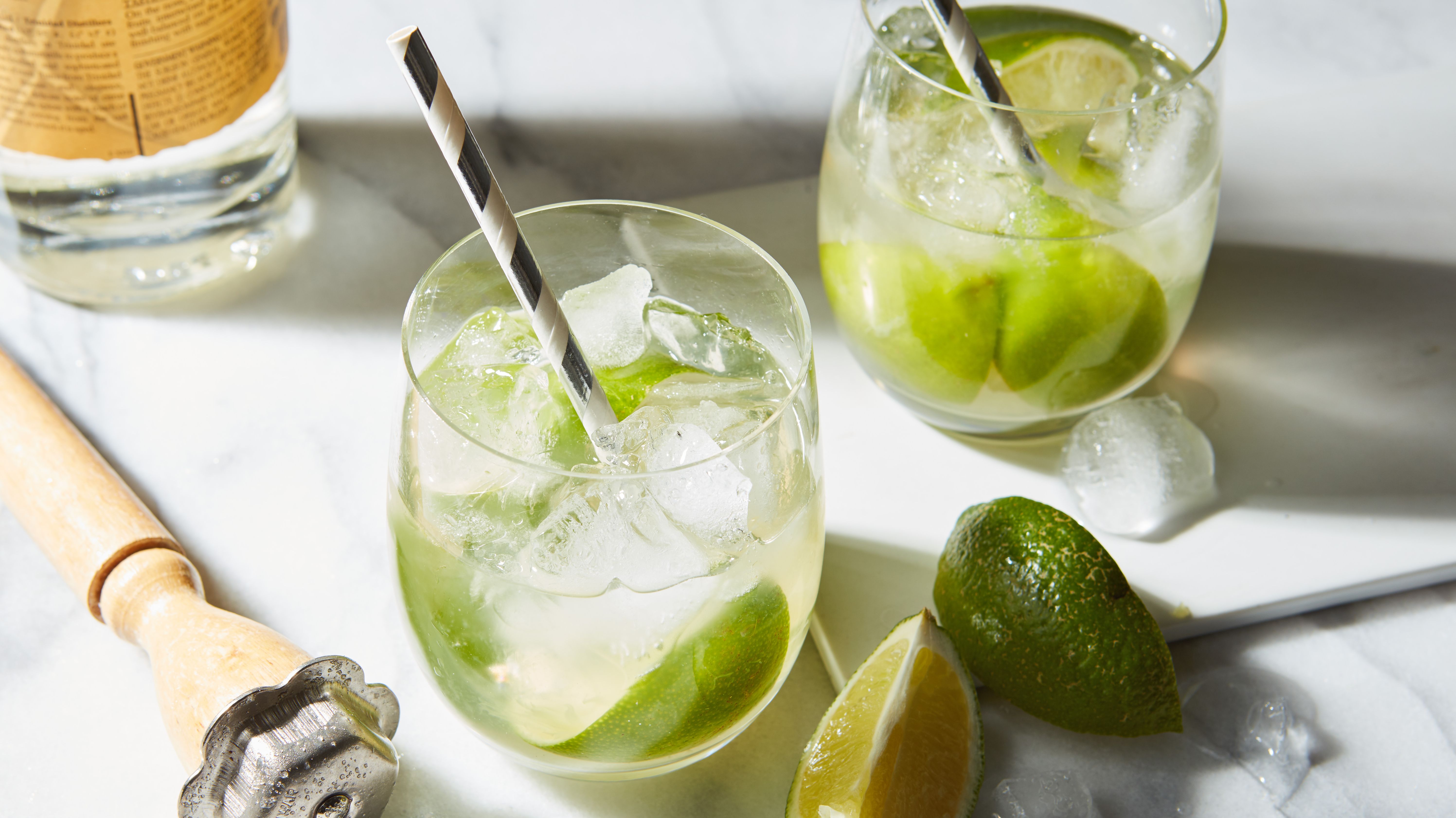 Cachaça-Lime Caipirinha Cocktail