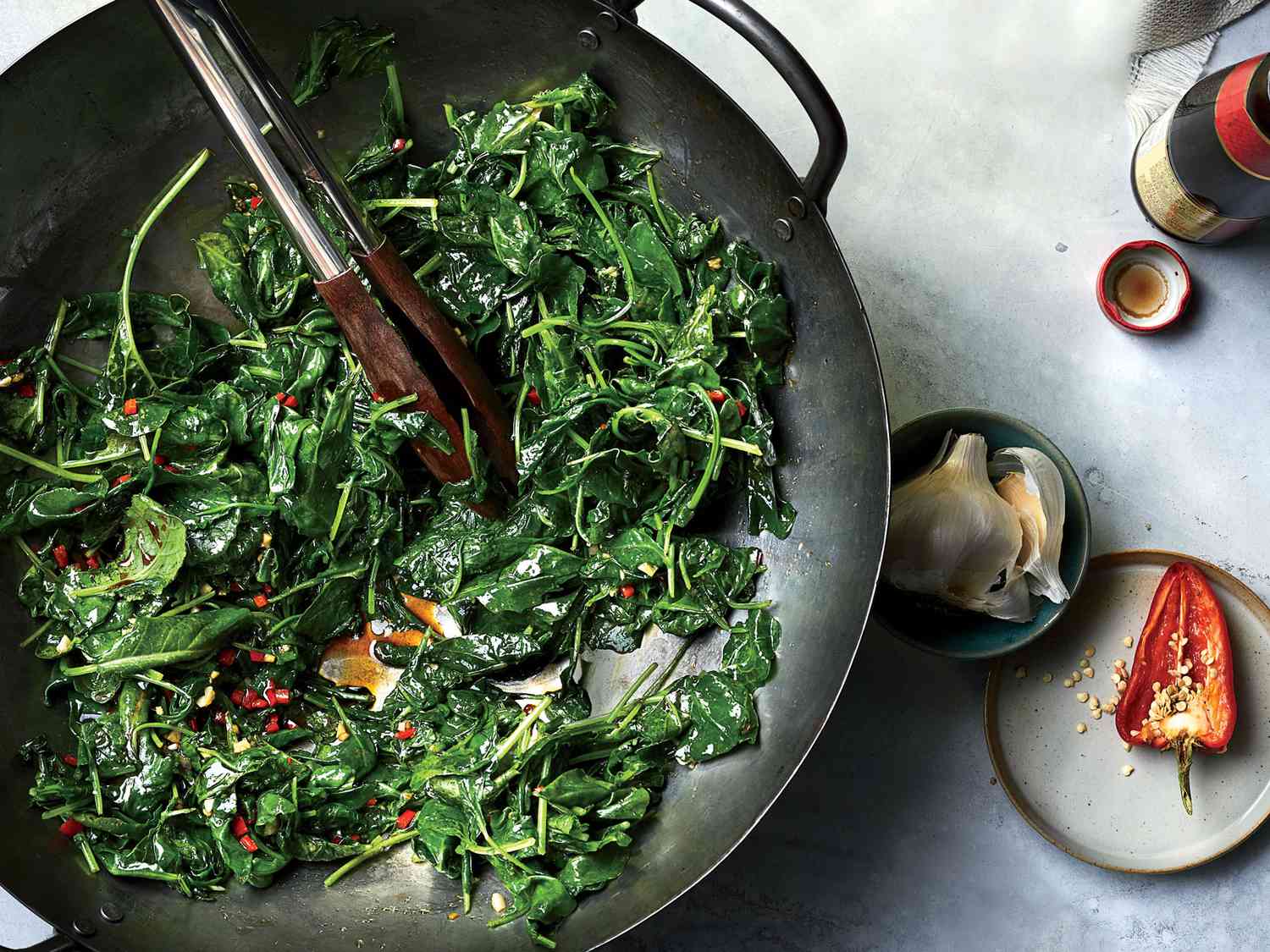 Garlic and Chili Stir-Fried Kale for Immune Boost