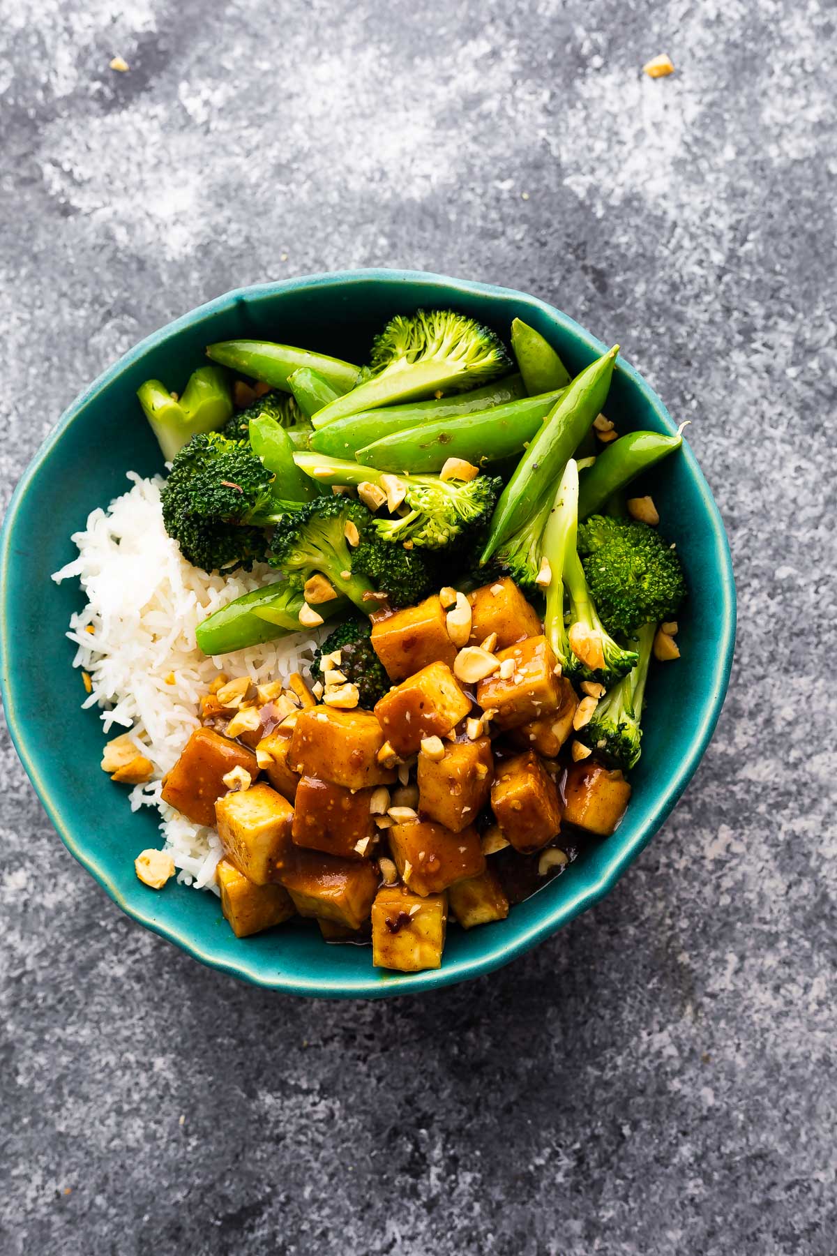 Stir-Fried Tofu with Peanut Sauce