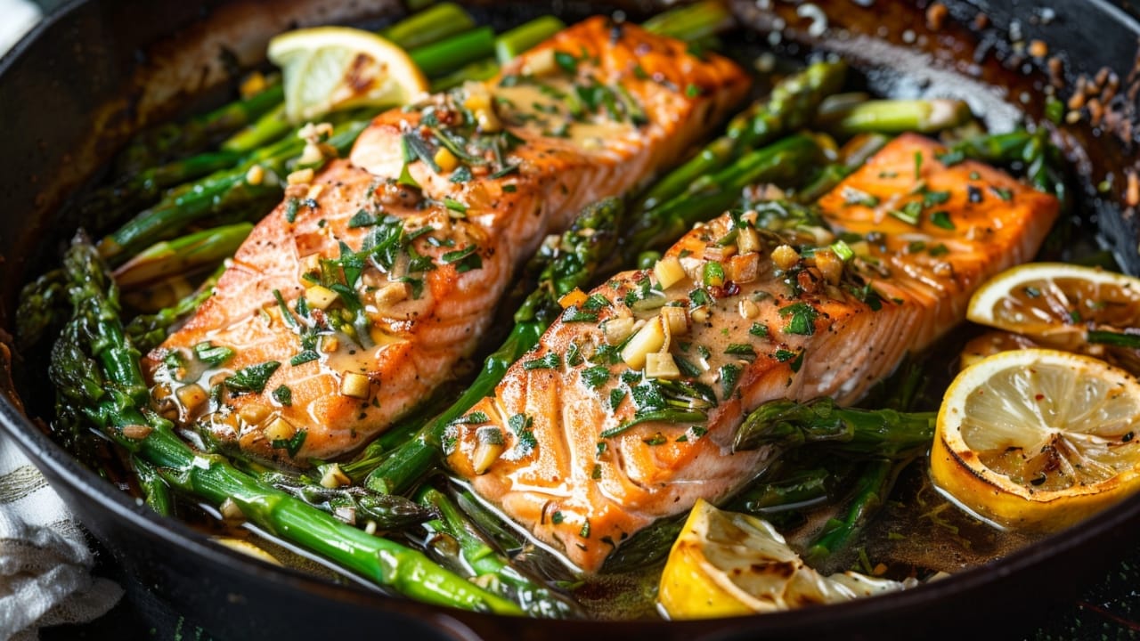 Keto Lemon-Dill Salmon & Asparagus Soup