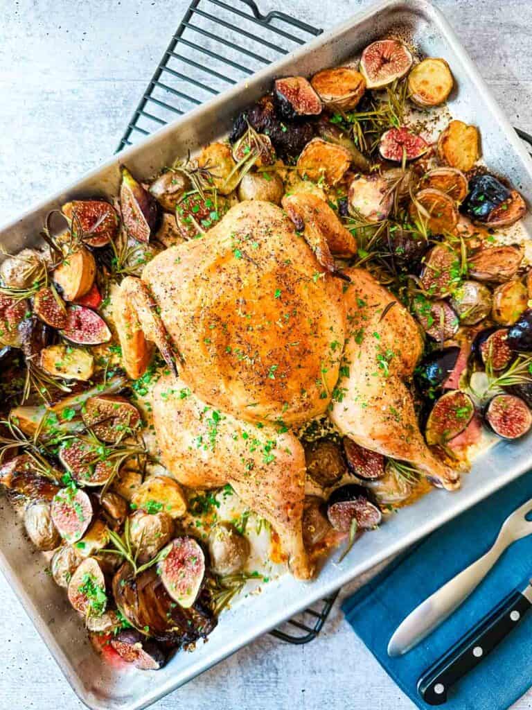 Pan-Seared Chicken with Caramelized Shallot and Fig Sauce