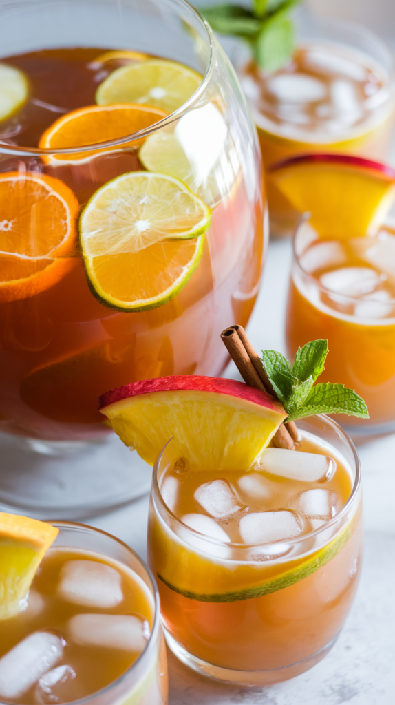 Honey-Spiced Rum Punch with Lime