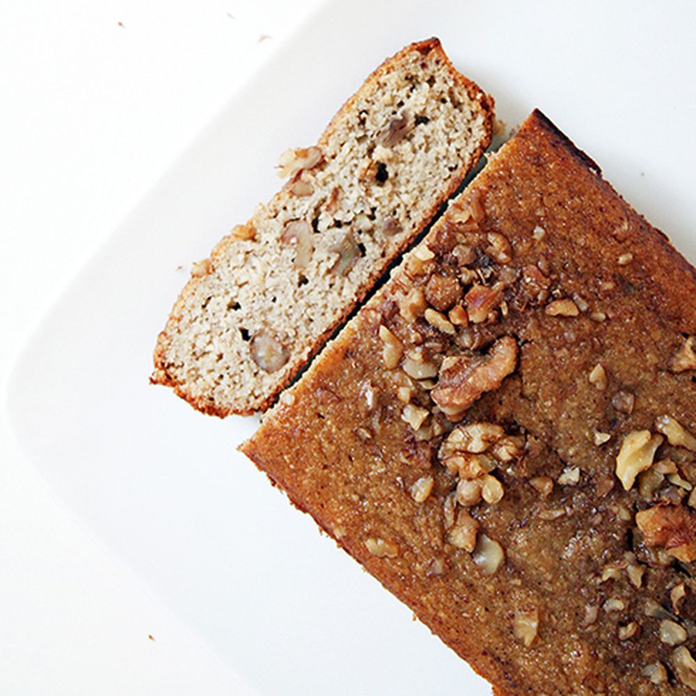 Spiced Dark Rum Banana Bread with Walnuts