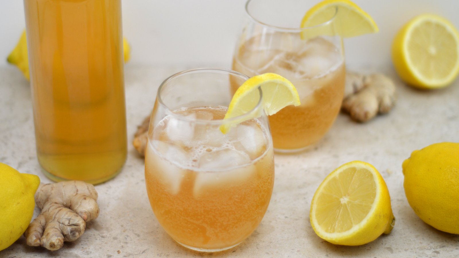 Ginger-Lemongrass Kombucha Refresher
