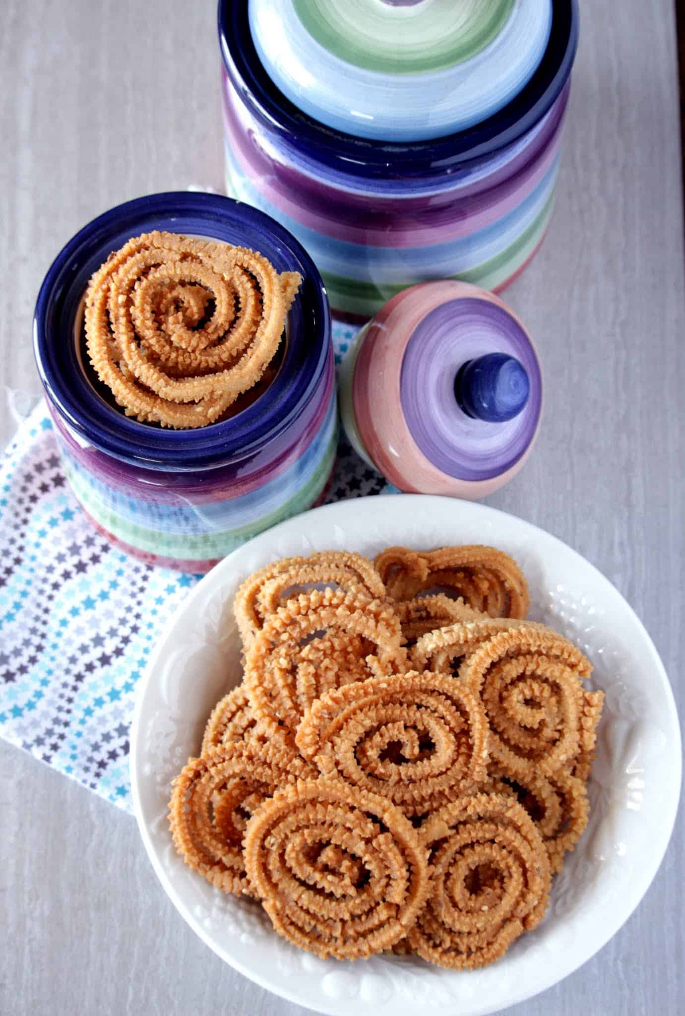 Slow Cooker Manapparai Murukku with Roasted Groundnut Candy