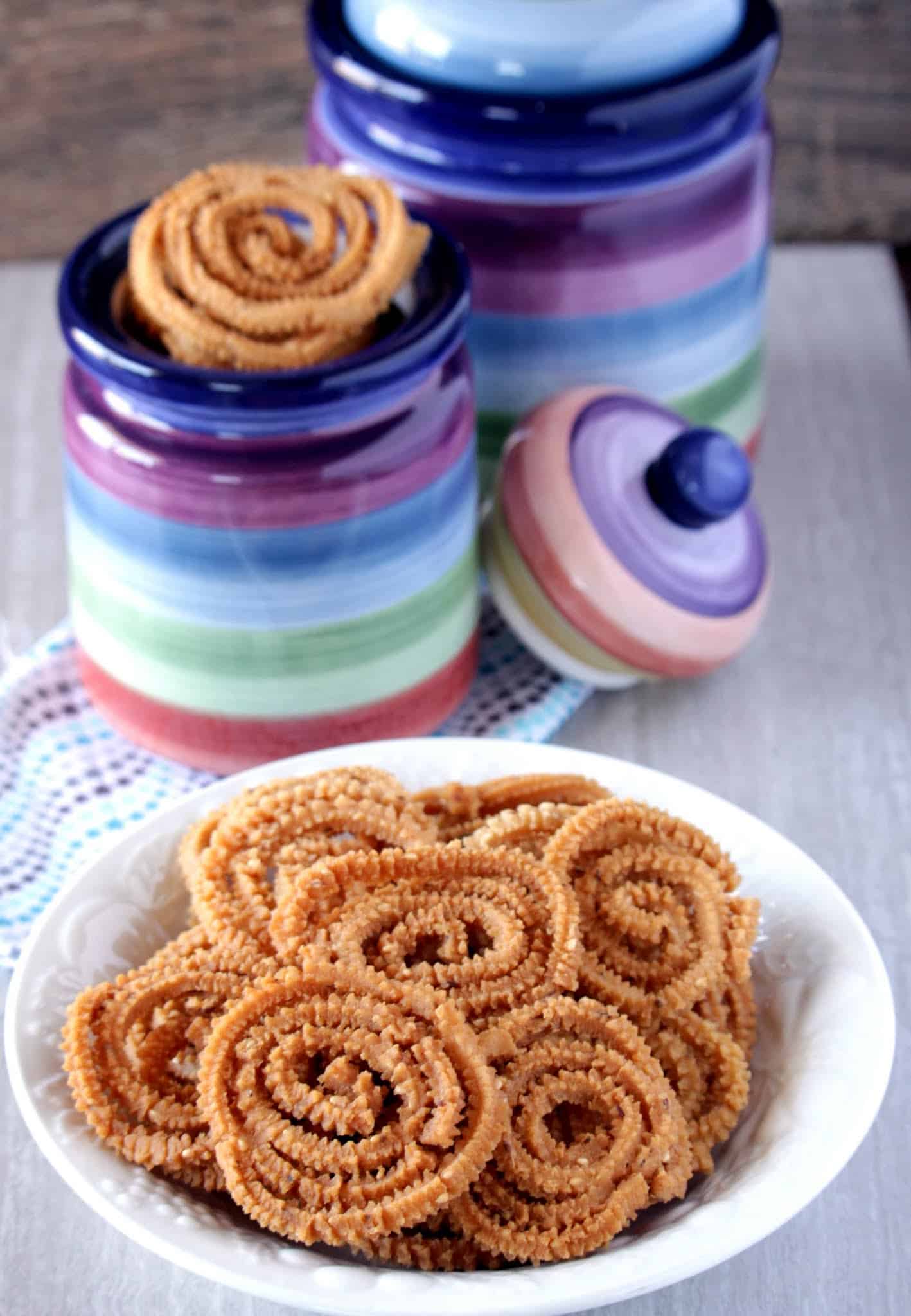 Pan-Fried Manapparai Murukku with Spiced Groundnut Candy