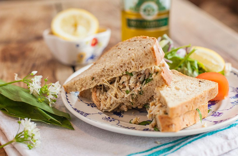 Isles of Scilly Inspired Crab and Chive Open Sandwich