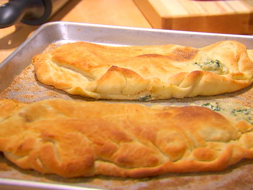 Calzone with Italian Sausage, Spinach, and Ricotta