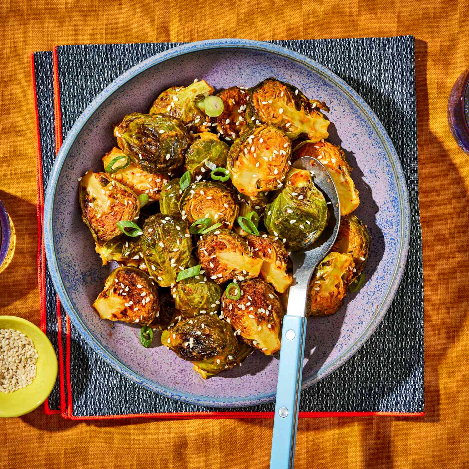 Whiskey-Maple Glazed Roasted Brussels Sprouts