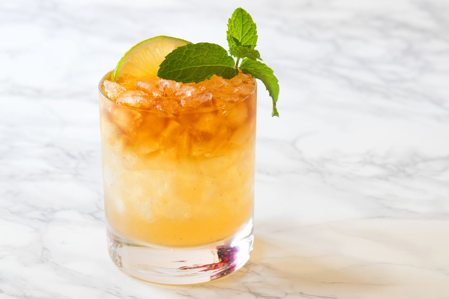 Frozen Tiki Mai Tai Cocktail with Fresh Lime and Orgeat