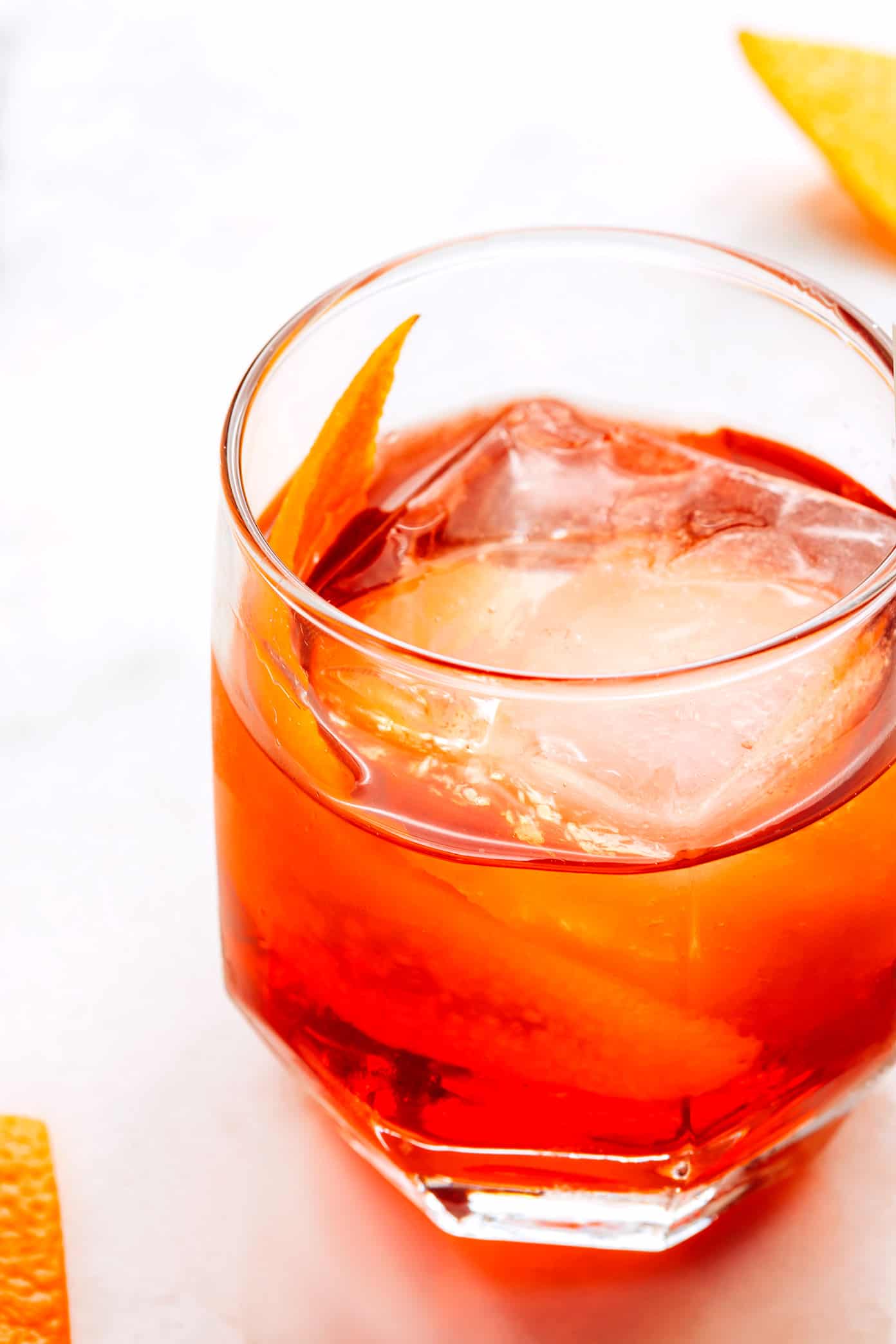 Boulevardier Cocktail with Campari and Bourbon